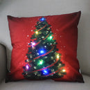 Ljojo LED Xmas Throw Pillows 18x18 inch - Cartoon Christmas Decoration