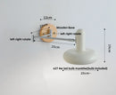 Ljojo LED Wall Sconce Light Rotate Pull Chain Switch Wood Base Bedside Lamp