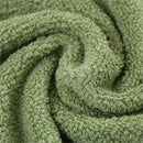 Ljojo Luxury Embroidered Bamboo Bath Towel Set - Green/Coffee/Cream - Personalized