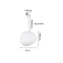 Ljojo Linear Glass Ball Pendant Light Modern Luxury Interior Lighting Staircase Bedroom