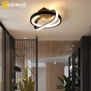 Ljojo LED Chandelier Indoor Ceiling Lamp White/Black Bedroom Living Room Lighting