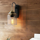 LED Wall Lamp American Retro Industrial Style Glass Bedside Nordic Bedroom Light Ljojo