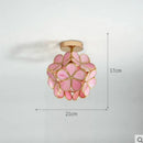 LED Wall Light Fixture Pink Glass Bar Restaurant Bedroom Lamp Sconce by Ljojo