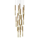 Ljojo Luxury Crystal LED Chandelier for Living Room Custom Hanging Lamps