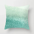 Light Blue Green Mint Geometric Print Boho Pillowcase Set by Ljojo