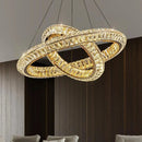 Crystal Living Room Pendant Light Luxury Circular Artistic Chandelier Ljojo