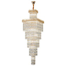 Ljojo Luxe Hollow Crystal Chandelier - Modern Long Staircase Villa Lighting