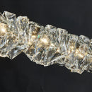 Ljojo Luxury Crystal LED Pendant Lamp - Silver Chandelier Lighting for Living & Dining Room
