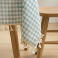 Geometric Cotton Tablecloth by Ljojo: Checkered Kitchen, Wedding & Holiday Decor