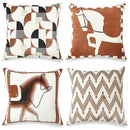 Geometric & Horse Patterned Throw Pillow Covers by Ljojo - Sofa Bedroom Car Pillow Cover