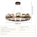 Modern Glass Ball Chandelier LED Dining Room Bar Table Lamp Long Chandelier by Ljojo
