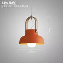Ljojo Modern Adjustable Macaron E27 Pendant Light for Bedroom Kitchen Dining Table