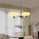 Ljojo Mid Century Bauhaus Cream Glass Chandeliers for Living Room Bedroom Bar
