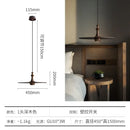Ljojo Minimalist Black Wooden Flying Saucer Pendant Light LED Gu10 Home Decor