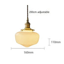 Milky White Glass Pendant Lamp Ceiling Suspension Hanging Light by Ljojo