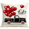 Ljojo Love Tree Balloon Rose Pillowcase - Home Sofa Cushion Cover