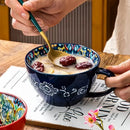 Ljojo 13.5 oz Bohemian Morning Tea Ceramic Coffee Mug for Family, Colleagues, Teachers, Wives, Husbands