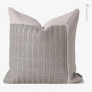 Ljojo Light Grey Splice Pillow Cushion for Home & Hospitality