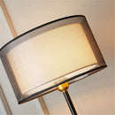 American Fabric Table Lamp Luxury Gold Black Decor for Living Room by Ljojo