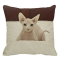 Cute Ljojo Sphinx Cat Cushion Cover 45X45cm - Home Sofa Decoration Pillowcase