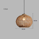 Bamboo Woven Pendant Lamp: Rattan Zen Tea House Lantern by Ljojo