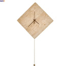 Ljojo LED Wall Clock Yellow Stone Light for Modern Nordic Decor