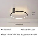Modern Round LED Ceiling Light for Bedroom Living Room Dining Room by Ljojo