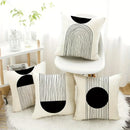 Ljojo Minimalist Round Printed Pillowcase Cover