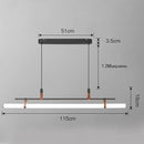 Ljojo Modern LED Pendant Light | Stylish, Minimalist Chandelier for Dining Room & Office