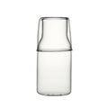 Ljojo 550ml Bedside Water Carafe and Glass Set in Blue, Amber, Teal, Grey Glass