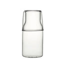 Ljojo 550ml Bedside Water Carafe and Glass Set in Blue, Amber, Teal, Grey Glass