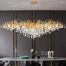 Ljojo Luxury Crystal Ceiling Chandelier: Modern Living Room Dining Bedroom Pendant Light
