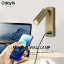 Ljojo LED Reading Wall Lamp, 350° Rotation, USB Interface for Home Decor Lighting