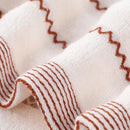 Ljojo 100% Cotton Hand Face Towels Set: White Brown Grey Blue Mixed Color Hotel Home Bath Towel Washcloth Set