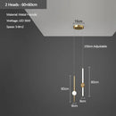 Ljojo Minimalist Iron Acrylic LED Chandelier Designer Lighting for Restaurant & Living Room
