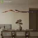 Ljojo Industrial Minimalist Wooden Creative LED Pendant Lights Chandelier for Home Decoration