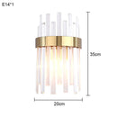 Light Luxury Crystal Wall Lamp for Living Room, Bedroom & Aisle by Ljojo