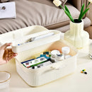 Ljojo Medicine Storage Box: Large Capacity Portable Organizer for Home Emergency.