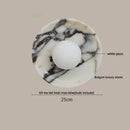 Ljojo Marble White Glass Ball LED Wall Lamp for Luxury Home Decor