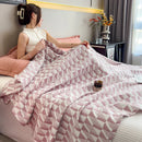 Ljojo 100% Cotton Muslin Throw Blanket - Lightweight Breathable Boho Throws