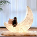 Modern LED Moon-Shaped Floor Lamp Chandelier for Villa Bedroom by Ljojo