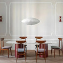 Denmark Designer Silk Pendant Lamp Minimalist Nordic Wabi Sabi for Hotel Restaurant by Ljojo.