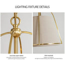 Modern LED Pendant Chandelier Fabric Light Fixture for Bedroom Dining Room by Ljojo
