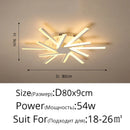 Modern Metal LED Ceiling Light for Living Dinning Room Master Bedroom by Ljojo