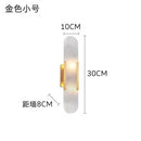 Ljojo Marble Wall Lamp - Golden Wall Light for Living Room & Bedroom