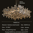 Ljojo European Luxury K9 Crystal Chandelier for Dining Room Decor