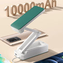 Foldable LED Desk Lamp with Clock | Portable USB Charging | Energy Saving Reading Light by Ljojo