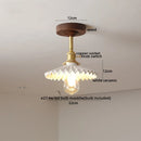 Ljojo LED Glass Ceiling Lamp Modern Yellow Lighting for Home Restaurant Hallway
