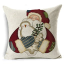 Christmas Santa Claus Pillowcase: Ljojo Linen Decoration for Car Sofa 45cm * 45cm