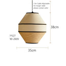 Ljojo Modern Retro Wicker Rattan Pendant Lights for Restaurant Chandelier Home Decoration